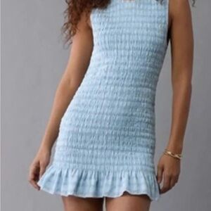 American Eagle XL NWT blue dress sleeveless stretches